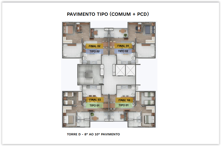 Apartamento pronto para morar com 2 dormitórios, área de lazer, serviço de portaria em Extrema MG |Código 1087