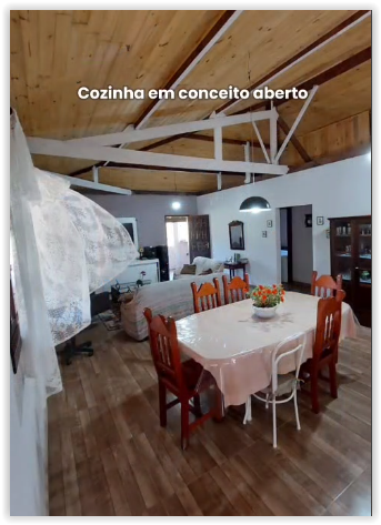 Chácara com Casa em Extrema/MG, 1.500m², 3 dormitórios (1 suíte), 2 lagos, garagem p/ 8 carros. Cod. 1180